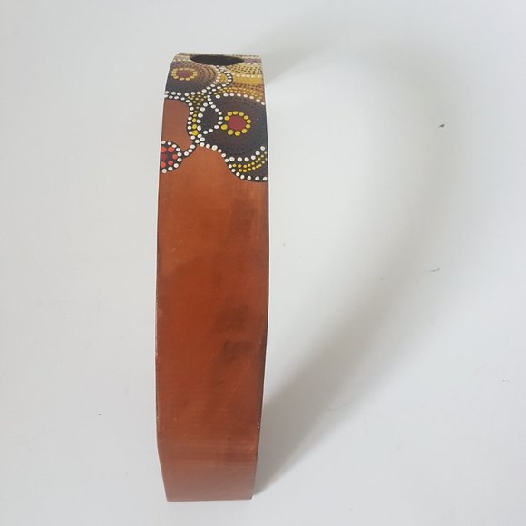 Australia Wood Bottle Holder Souvenir Folk Art Hand Painted - Picture 12 of 13